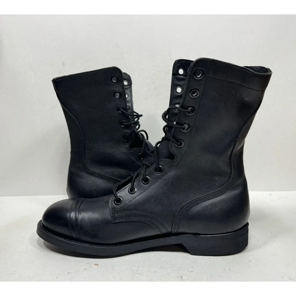 Biltrite ANSI Z41 Military Jump Leather Steel Toe Combat Boots Mens Size 9.5‎ R